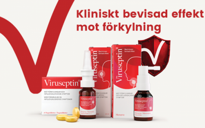 Kliniskt bevisad effekt - Viruseptin mot förkylning och virus