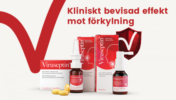 Kliniska studier visar effekt - Viruseptin® förkylningsspray